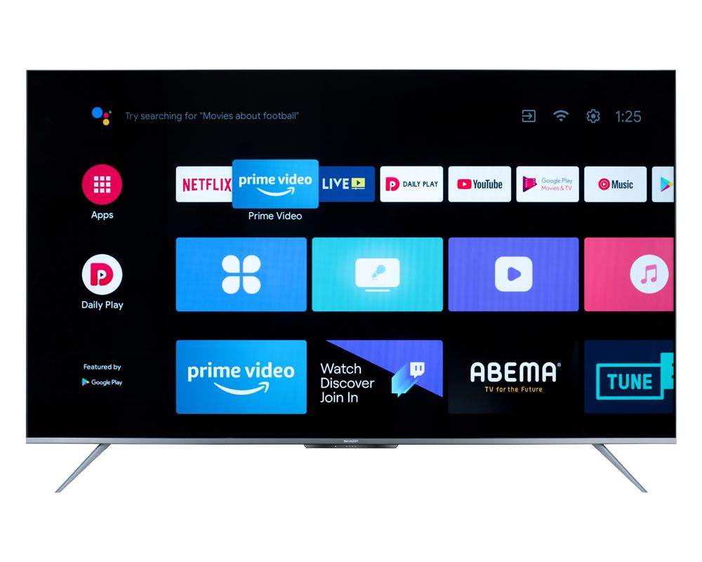 تلفزيون شارب 50 بوصة الذكي 4K فائق الدقة بدون إطار ال اي دي مع رسيفر مدمج - 4T-C50DL6EX تلفزيون شارب 50 بوصة الذكي 4K فائق الدقة بدون إطار ال اي دي مع رسيفر مدمج - 4T-C50DL6EX